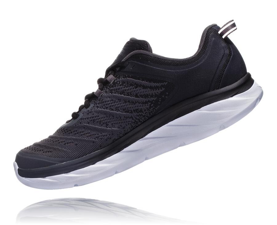 Hoka Australia One One Akasa - Mens Running Shoes Black/White - DBJMX-8472